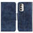 Coque Portefeuille Livre Cuir Etui Clapet M02L pour Motorola Moto G Stylus (2022) 4G Bleu