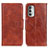 Coque Portefeuille Livre Cuir Etui Clapet M02L pour Motorola Moto G Stylus (2022) 4G Marron