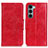 Coque Portefeuille Livre Cuir Etui Clapet M02L pour Motorola Moto G200 5G Rouge