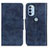 Coque Portefeuille Livre Cuir Etui Clapet M02L pour Motorola Moto G31 Bleu