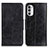 Coque Portefeuille Livre Cuir Etui Clapet M02L pour Motorola MOTO G52 Noir