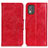 Coque Portefeuille Livre Cuir Etui Clapet M02L pour Nokia C02 Rouge