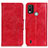 Coque Portefeuille Livre Cuir Etui Clapet M02L pour Nokia C21 Plus Rouge