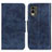 Coque Portefeuille Livre Cuir Etui Clapet M02L pour Nokia C210 Bleu