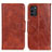 Coque Portefeuille Livre Cuir Etui Clapet M02L pour Nokia G100 Marron