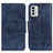 Coque Portefeuille Livre Cuir Etui Clapet M02L pour Nokia G60 5G Bleu