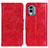 Coque Portefeuille Livre Cuir Etui Clapet M02L pour Nokia X30 5G Rouge