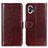 Coque Portefeuille Livre Cuir Etui Clapet M02L pour Nothing Phone 1 Marron