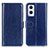 Coque Portefeuille Livre Cuir Etui Clapet M02L pour OnePlus Nord N20 5G Bleu