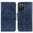 Coque Portefeuille Livre Cuir Etui Clapet M02L pour Oppo A56 5G Bleu