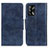 Coque Portefeuille Livre Cuir Etui Clapet M02L pour Oppo F19s Bleu