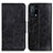 Coque Portefeuille Livre Cuir Etui Clapet M02L pour Oppo K9 5G Noir