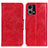 Coque Portefeuille Livre Cuir Etui Clapet M02L pour Oppo Reno7 4G Rouge