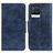 Coque Portefeuille Livre Cuir Etui Clapet M02L pour Realme 8 Pro Bleu