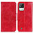 Coque Portefeuille Livre Cuir Etui Clapet M02L pour Realme C11 (2021) Rouge