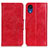 Coque Portefeuille Livre Cuir Etui Clapet M02L pour Samsung Galaxy A03 Core Rouge