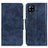 Coque Portefeuille Livre Cuir Etui Clapet M02L pour Samsung Galaxy A22 4G Bleu