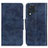 Coque Portefeuille Livre Cuir Etui Clapet M02L pour Samsung Galaxy M32 4G Bleu