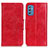 Coque Portefeuille Livre Cuir Etui Clapet M02L pour Samsung Galaxy M52 5G Rouge