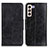 Coque Portefeuille Livre Cuir Etui Clapet M02L pour Samsung Galaxy S21 FE 5G Noir