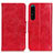 Coque Portefeuille Livre Cuir Etui Clapet M02L pour Sony Xperia 1 IV SO-51C Rouge