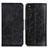 Coque Portefeuille Livre Cuir Etui Clapet M02L pour Sony Xperia 10 III SO-52B Noir