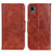 Coque Portefeuille Livre Cuir Etui Clapet M02L pour Sony Xperia Ace III SO-53C Marron