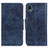 Coque Portefeuille Livre Cuir Etui Clapet M02L pour Sony Xperia Ace III SOG08 Bleu