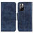 Coque Portefeuille Livre Cuir Etui Clapet M02L pour Xiaomi Redmi Note 11 5G Bleu