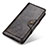 Coque Portefeuille Livre Cuir Etui Clapet M03L pour Samsung Galaxy S21 Ultra 5G Marron