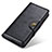 Coque Portefeuille Livre Cuir Etui Clapet M03L pour Samsung Galaxy S21 Ultra 5G Noir