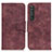 Coque Portefeuille Livre Cuir Etui Clapet M03L pour Sony Xperia 1 III Violet