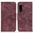 Coque Portefeuille Livre Cuir Etui Clapet M03L pour Sony Xperia 5 III SO-53B Violet