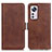 Coque Portefeuille Livre Cuir Etui Clapet M03L pour Xiaomi Mi 12 5G Marron