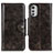 Coque Portefeuille Livre Cuir Etui Clapet M04L pour Motorola Moto E32 Bronze