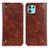 Coque Portefeuille Livre Cuir Etui Clapet M04L pour Motorola Moto Edge 20 Lite 5G Marron