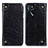 Coque Portefeuille Livre Cuir Etui Clapet M04L pour Oppo A16s Noir