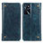 Coque Portefeuille Livre Cuir Etui Clapet M04L pour Oppo A54s Bleu