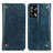 Coque Portefeuille Livre Cuir Etui Clapet M04L pour Oppo F19s Bleu