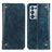 Coque Portefeuille Livre Cuir Etui Clapet M04L pour Oppo Reno6 Pro 5G Bleu