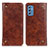 Coque Portefeuille Livre Cuir Etui Clapet M04L pour Samsung Galaxy M52 5G Marron