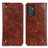 Coque Portefeuille Livre Cuir Etui Clapet M04L pour Samsung Galaxy Quantum2 5G Marron