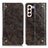 Coque Portefeuille Livre Cuir Etui Clapet M04L pour Samsung Galaxy S22 5G Bronze