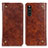 Coque Portefeuille Livre Cuir Etui Clapet M04L pour Sony Xperia 10 III SO-52B Marron