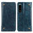 Coque Portefeuille Livre Cuir Etui Clapet M04L pour Sony Xperia 5 III SO-53B Bleu