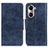 Coque Portefeuille Livre Cuir Etui Clapet M05L pour Huawei Honor 60 5G Bleu