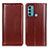 Coque Portefeuille Livre Cuir Etui Clapet M05L pour Motorola Moto G40 Fusion Marron