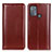 Coque Portefeuille Livre Cuir Etui Clapet M05L pour Motorola Moto G50 Marron