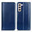 Coque Portefeuille Livre Cuir Etui Clapet M05L pour Samsung Galaxy S21 5G Bleu