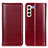 Coque Portefeuille Livre Cuir Etui Clapet M05L pour Samsung Galaxy S21 5G Rouge